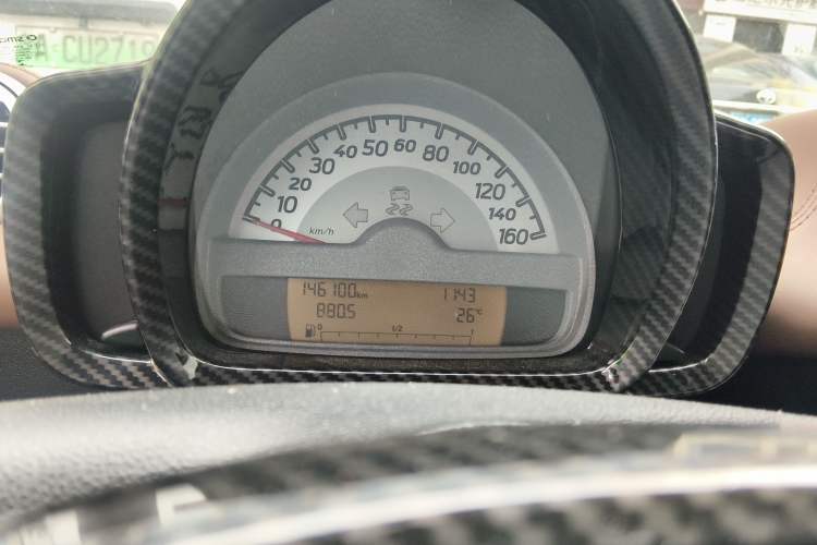 Used smart fortwo 2012 1.0 MHD Dragon Year Special Edition Odometer Close Up