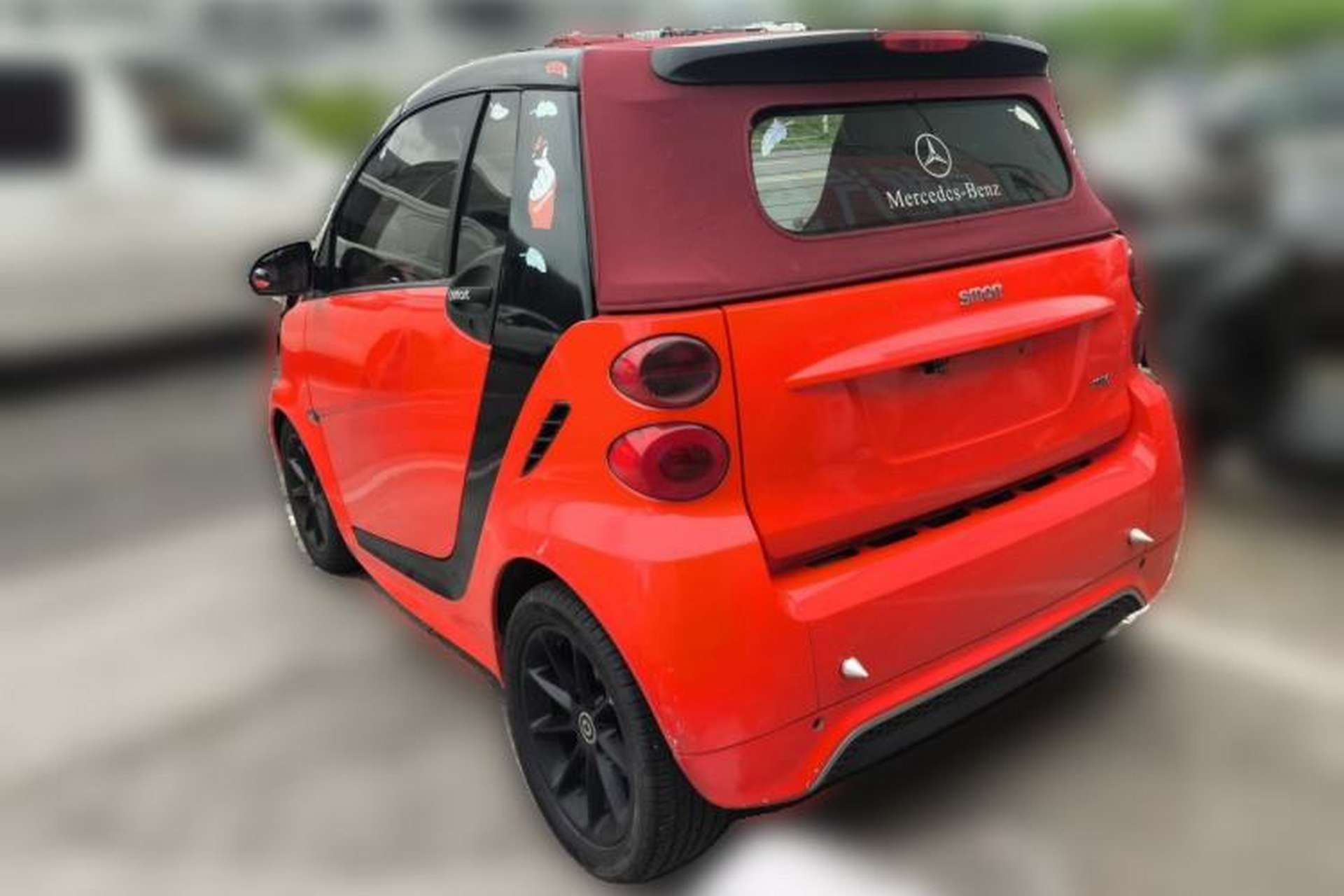 Used smart fortwo 2012 1.0 MHD Convertible Passion Edition Rear Left 45 Deg