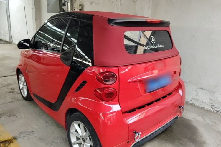 Used smart fortwo 2012 1.0 MHD Convertible Passion Edition Rear Left 45 Deg