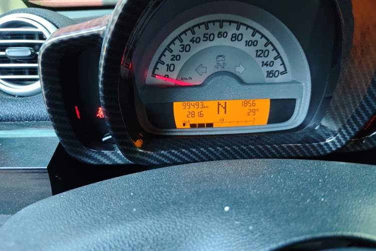 Used smart fortwo 2012 1.0 MHD Hardtop Comfort Edition Odometer Close Up