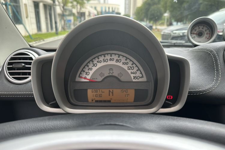 Used smart fortwo 2012 1.0T Flowing Gray Special Edition Odometer Close Up
