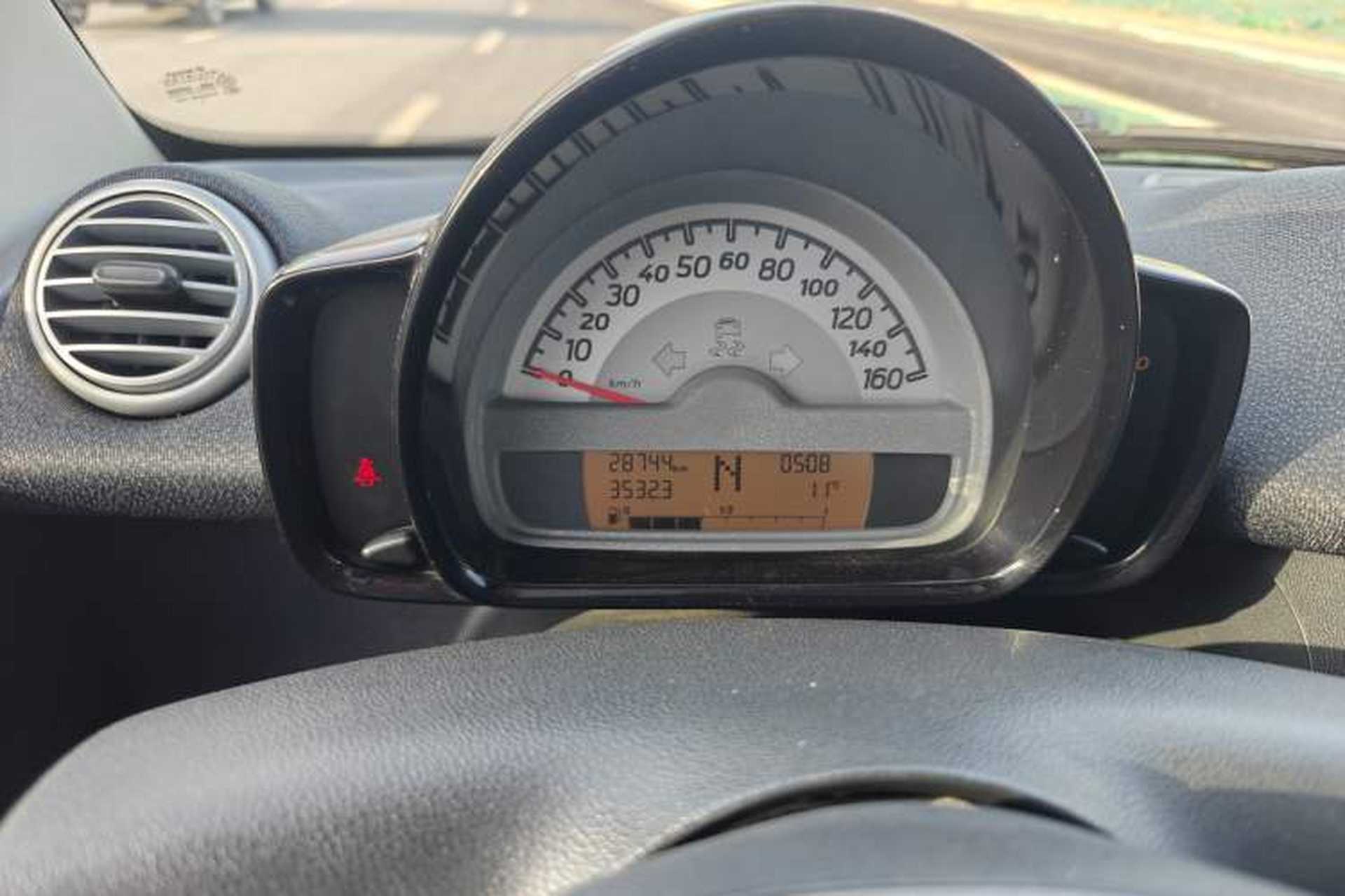 Used smart fortwo 2012 1.0 MHD Hardtop Standard Edition Odometer Close Up