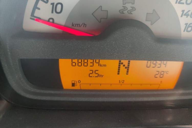 Used smart fortwo 2012 1.0 MHD Hardtop Comfort Edition Odometer Close Up