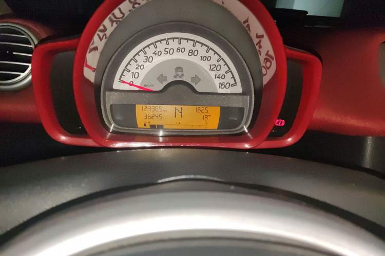 Used smart fortwo 2012 1.0 MHD Convertible Passion Edition Odometer Close Up