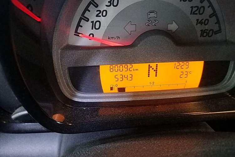 Used smart fortwo 2012 1.0 MHD Hardtop Standard Edition Odometer Close Up