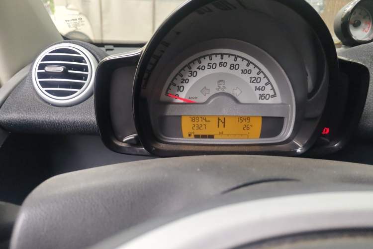 Used smart fortwo 2012 1.0T Convertible Passion Edition Odometer Close Up