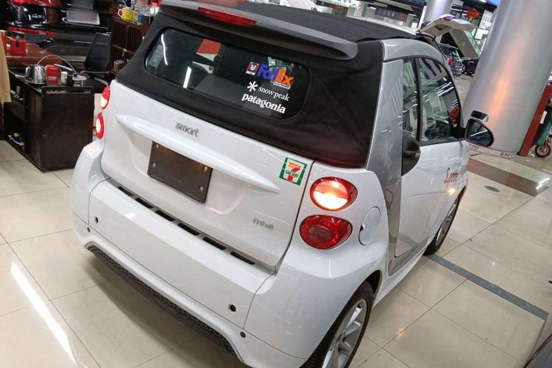 Used smart fortwo 2012 1.0 MHD Convertible Passion Edition Rear Right 45 Deg