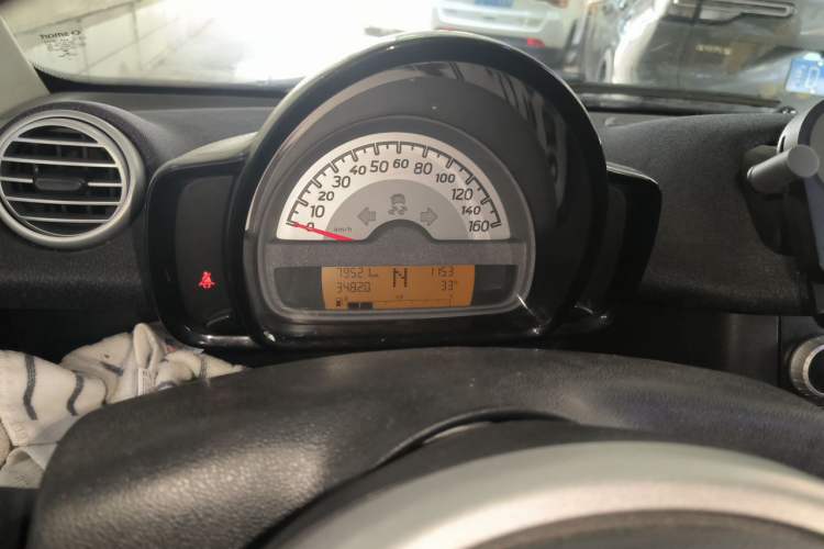 Used smart fortwo 2012 1.0 MHD Hardtop Passion Edition Odometer Close Up