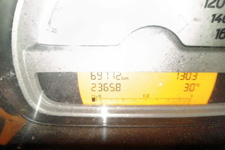 Used smart fortwo 2013 1.0T Hardtop City Ranger Special Edition Odometer Close Up