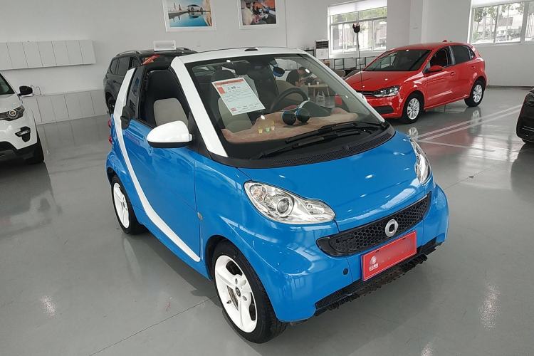 Used smart fortwo 2013 1.0T Convertible Ice Cool Special Edition Front Right 45 Deg