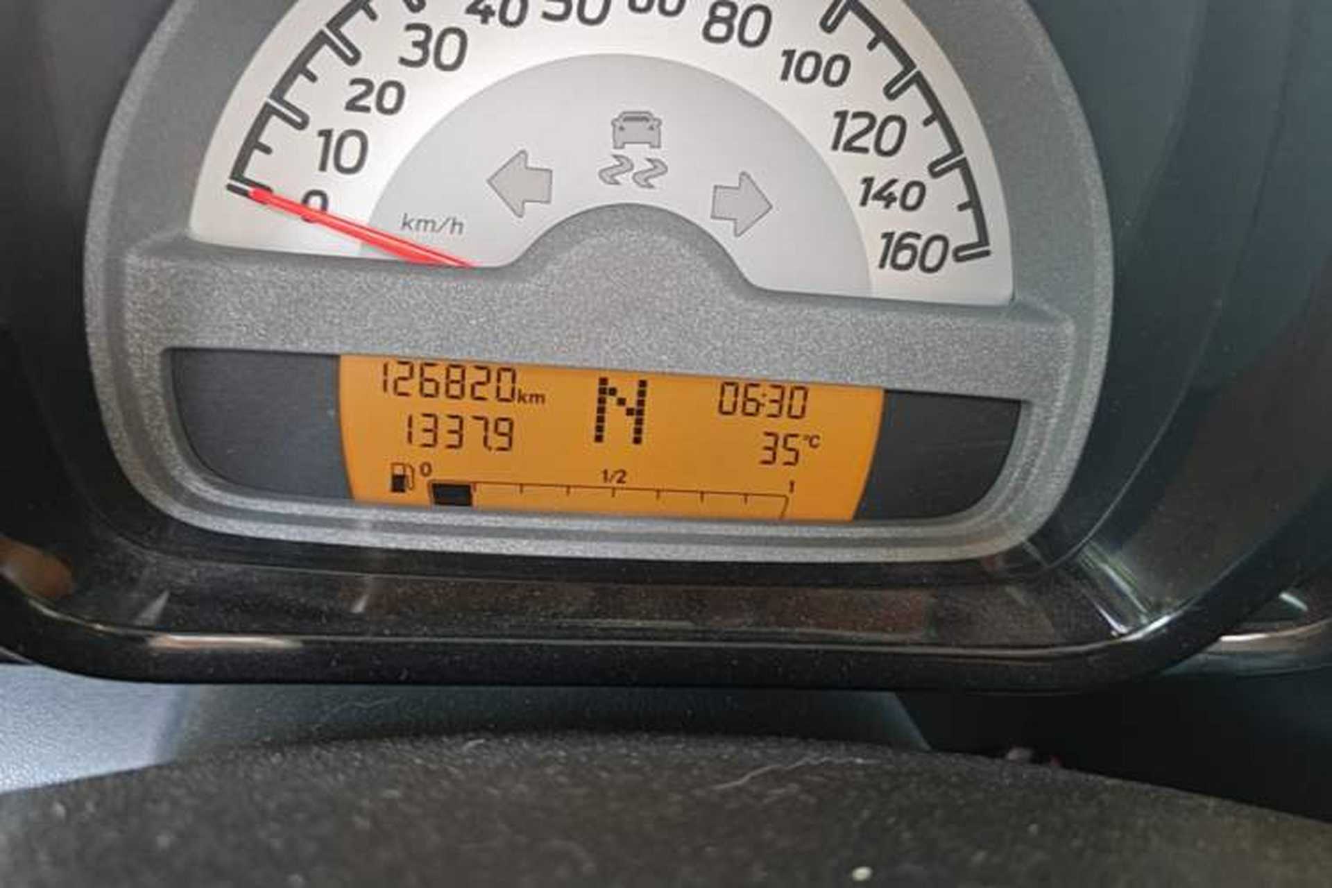 Used smart fortwo 2014 1.0 MHD Hardtop New Year Special Edition Odometer Close Up