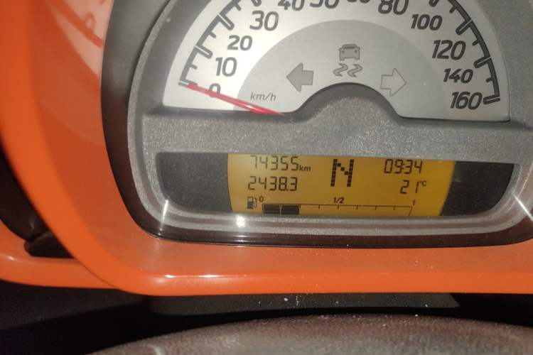 Used smart fortwo 2014 1.0 MHD Hardtop New Year Special Edition Odometer Close Up