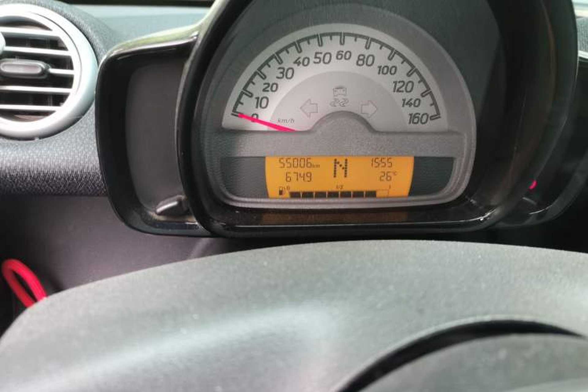 Used smart fortwo 2014 1.0 MHD Hardtop BoConcept Special Edition Odometer Close Up