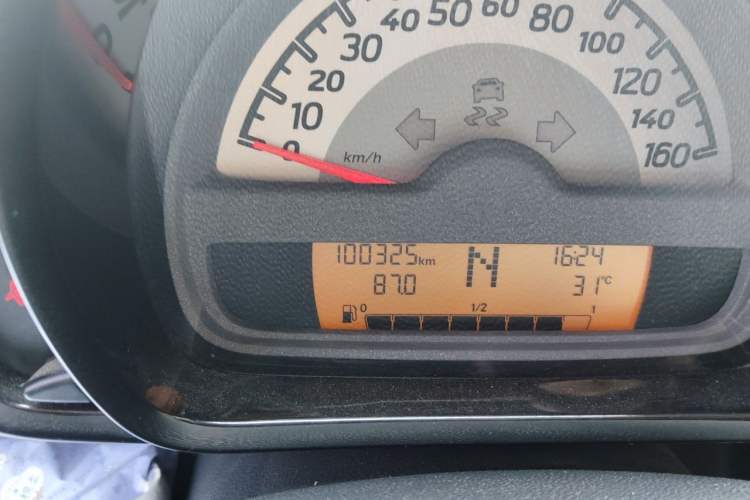 Used smart fortwo 2014 1.0 MHD Midnight Purple Limited Edition Odometer Close Up