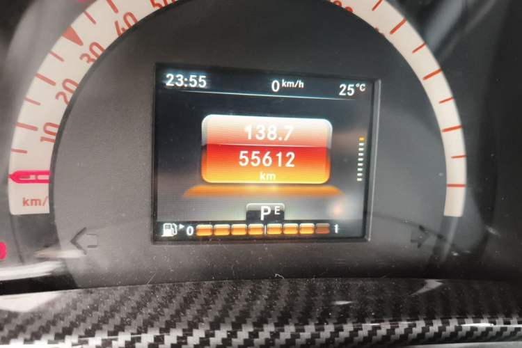 Used smart fortwo 2015 1.0L 52 kW Hardtop Passion Edition Odometer Close Up