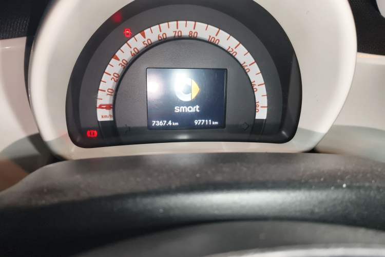 Used smart fortwo 2015 1.0L 52 kW Hardtop Passion Edition Odometer Close Up