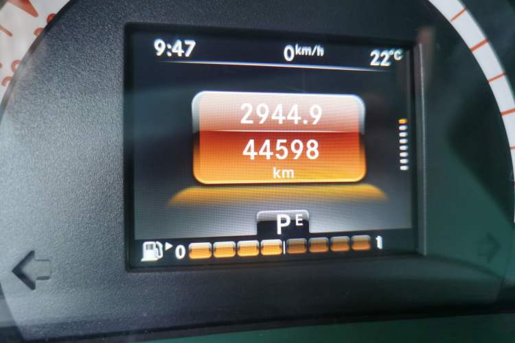 Used smart fortwo 2015 1.0L 52 kW Hardtop Passion Edition Odometer Close Up