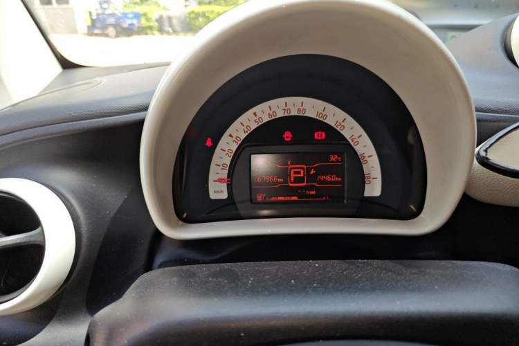 Used smart fortwo 2015 1.0L 52 kW hardtop Dynamic version Odometer Close Up