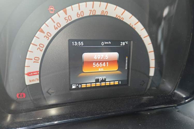Used smart fortwo 2015 1.0L 52 kW Hardtop Passion Edition Odometer Close Up