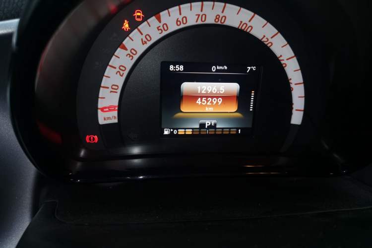 Used smart fortwo 2015 1.0L 52 kW Hardtop Passion Edition Odometer Close Up