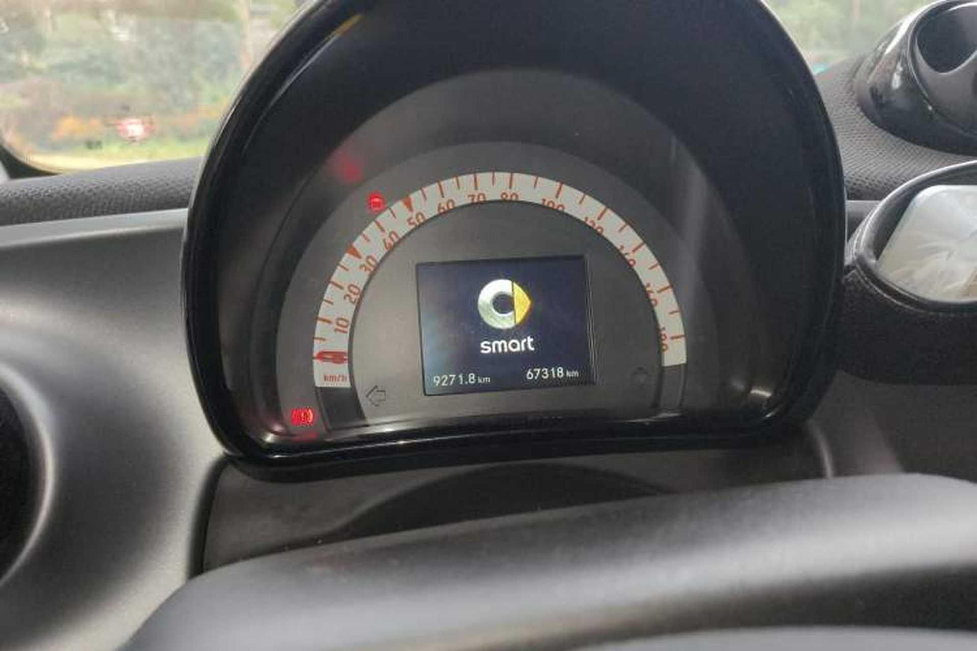 Used smart fortwo 2015 1.0L 52 kW Hardtop Passion Edition Odometer Close Up