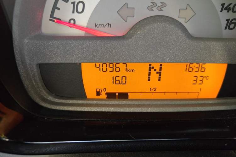 Used smart fortwo 2015 1.0 MHD New Year Special Edition Odometer Close Up