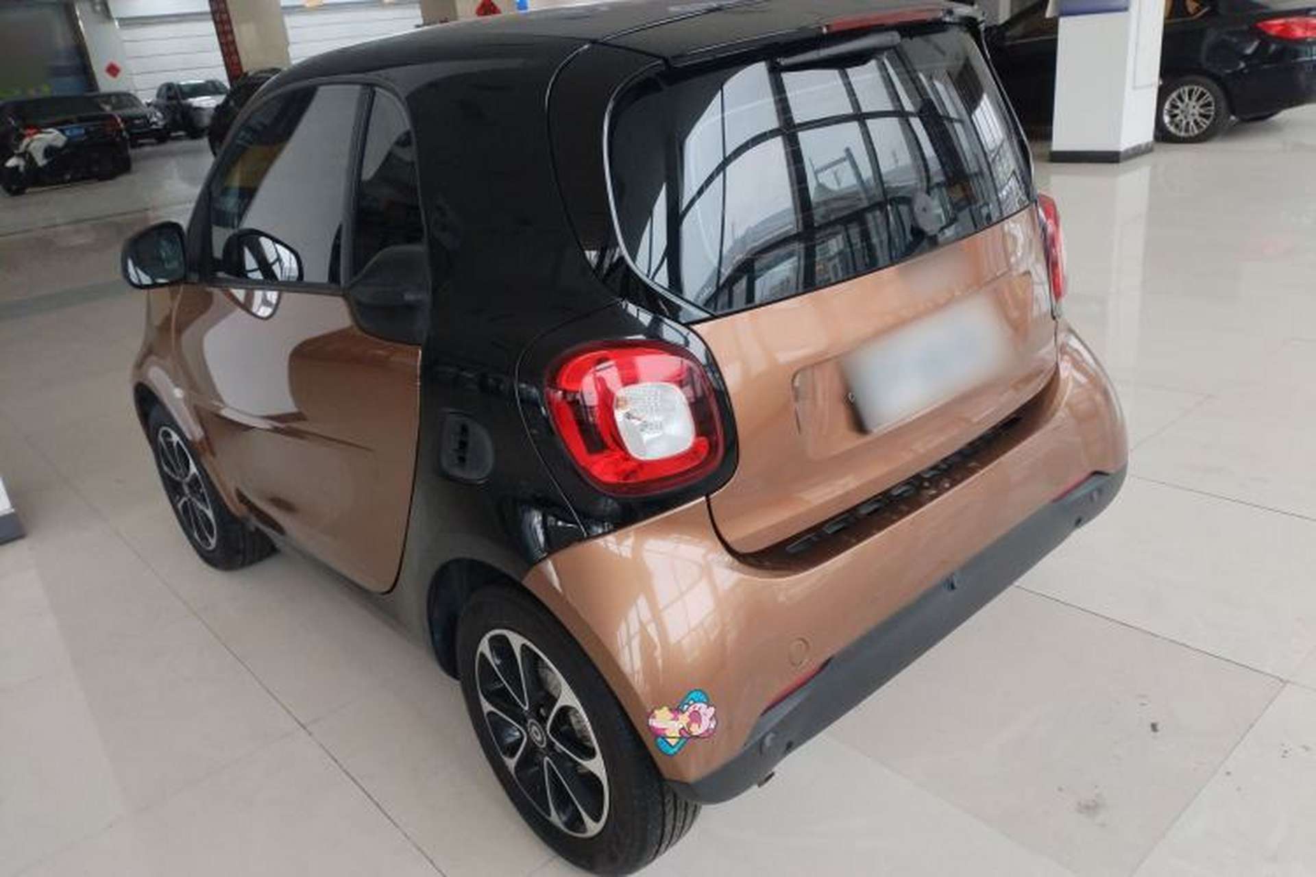 Used smart fortwo 2015 1.0L 52 kW Hardtop Passion Edition Rear Left 45 Deg