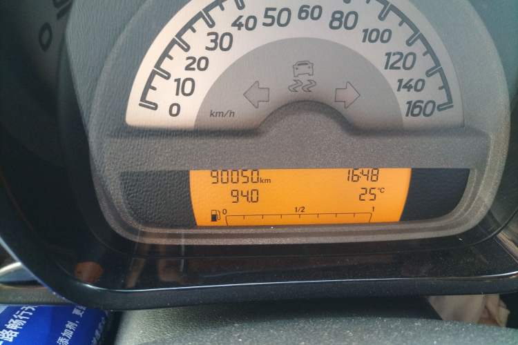 Used smart fortwo 2015 1.0 MHD New Year Special Edition Odometer Close Up