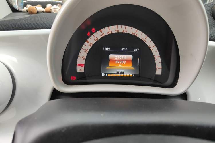 Used smart fortwo 2015 1.0L 52 kW Hardtop Passion Edition Odometer Close Up