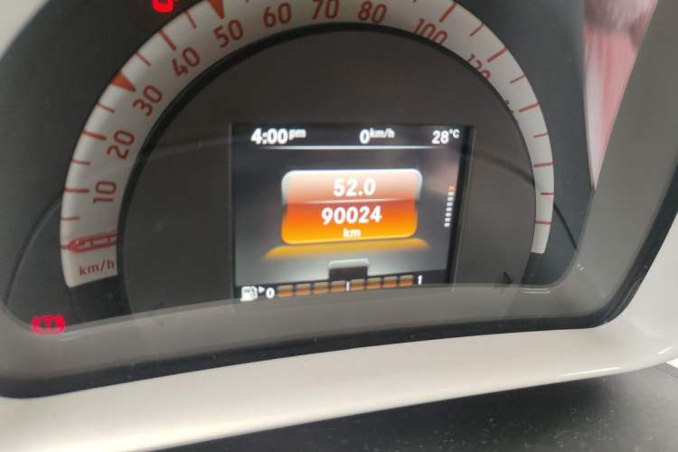 Used smart fortwo 2015 1.0L 52 kW Hardtop Passion Edition Odometer Close Up