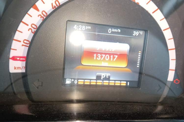 Used smart fortwo 2015 1.0L 52 kW Hardtop Passion Edition Odometer Close Up