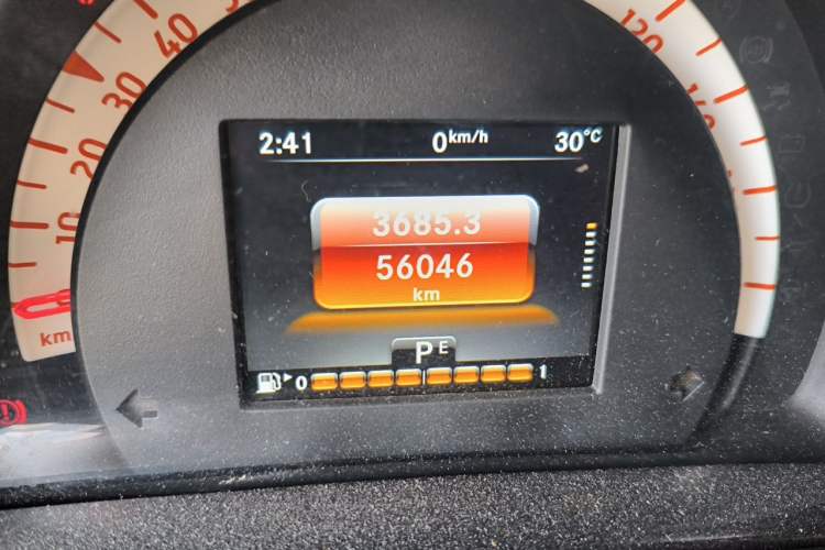 Used smart fortwo 2015 1.0L 52 kW Hardtop Passion Edition Odometer Close Up