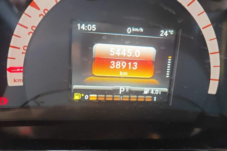 Used smart fortwo 2015 1.0L 52 kW Hardtop Passion Edition Odometer Close Up