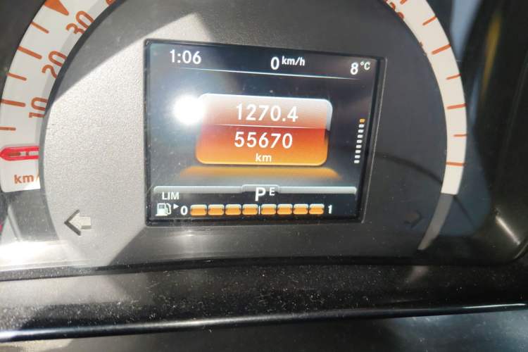 Used smart fortwo 2015 1.0L 52 kW Hardtop Passion Edition Odometer Close Up