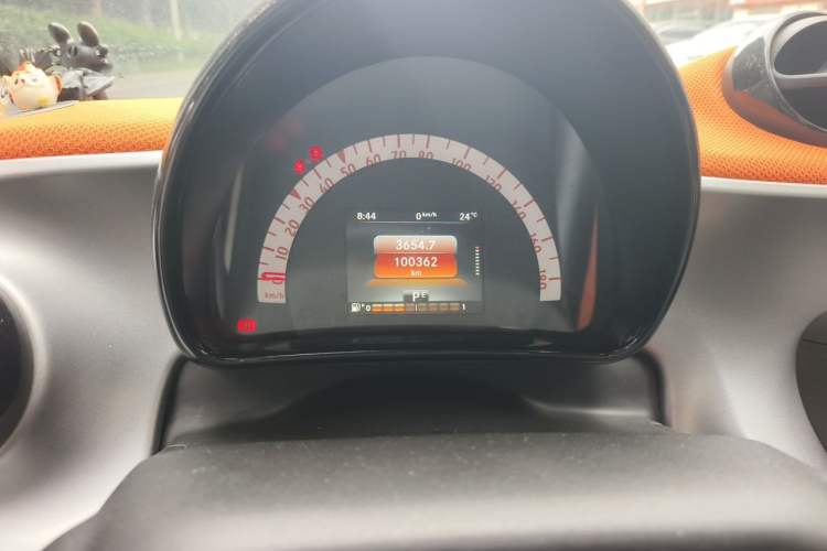 Used smart fortwo 2015 1.0L 52 kW Hardtop Passion Edition Odometer Close Up