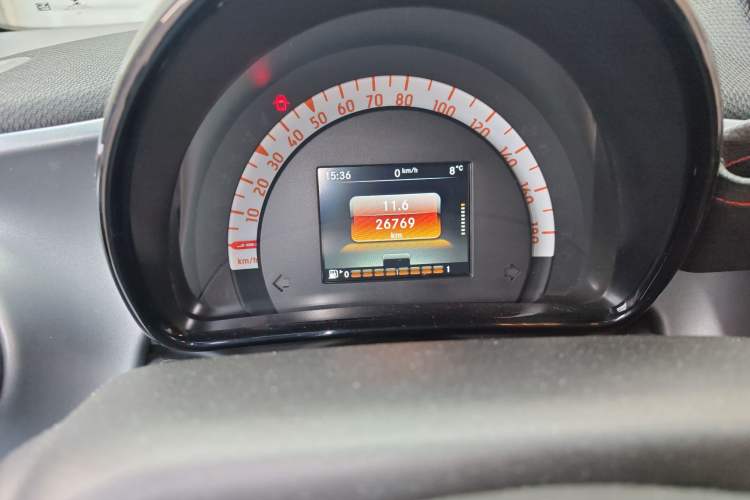 Used smart fortwo 2015 1.0L 52 kW Hardtop Passion Edition Odometer Close Up