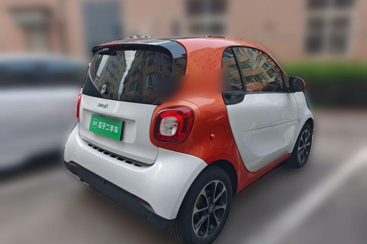 Used smart fortwo 2015 1.0L 52 kW Hardtop Passion Edition Rear Right 45 Deg