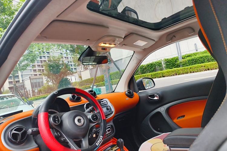 Used smart fortwo 2015 1.0L 52 kW hardtop Dynamic version Headliner