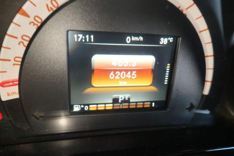 Used smart fortwo 2015 1.0L 52 kW Hardtop Passion Edition Odometer Close Up