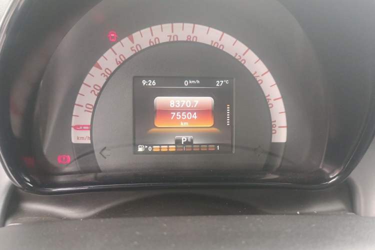 Used smart fortwo 2015 1.0L 52 kW Hardtop Passion Edition Odometer Close Up