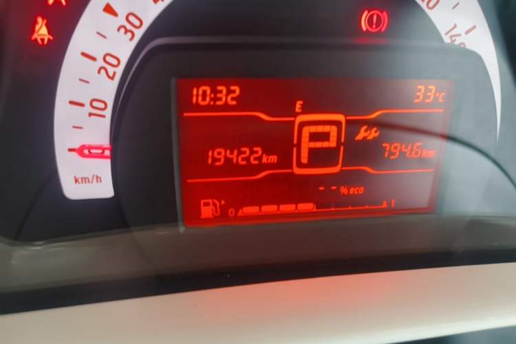 Used smart fortwo 2015 1.0L 52 kW hardtop Dynamic version Odometer Close Up