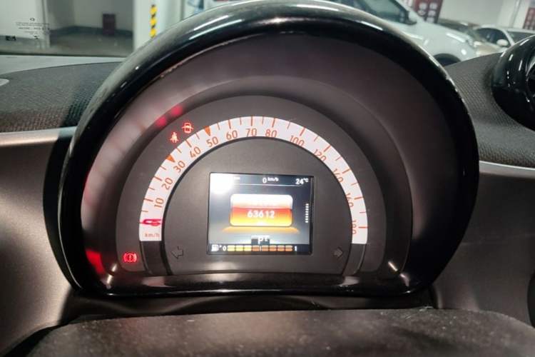 Used smart fortwo 2015 1.0L 52 kW Hardtop Passion Edition Odometer Close Up