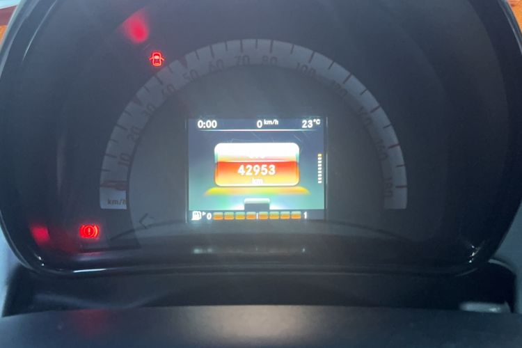 Used smart fortwo 2015 1.0L 52 kW Hardtop Passion Edition Odometer Close Up