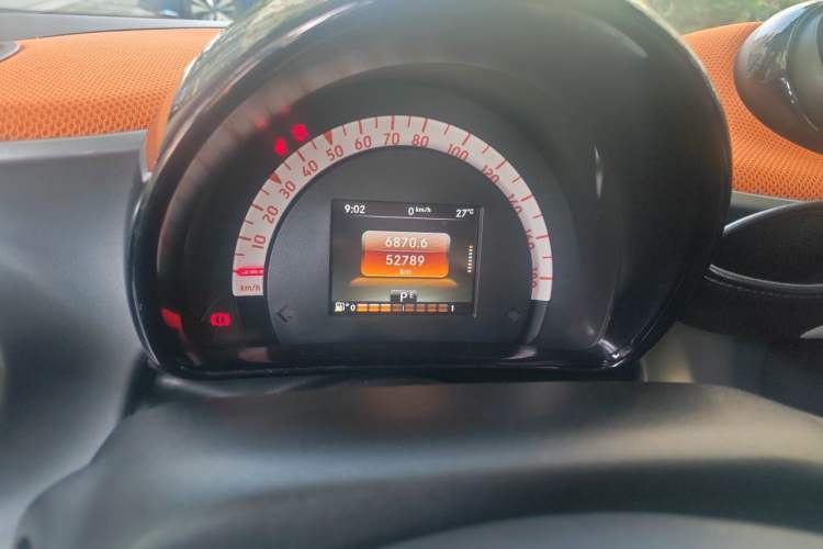 Used smart fortwo 2015 1.0L 52 kW Hardtop Passion Edition Odometer Close Up