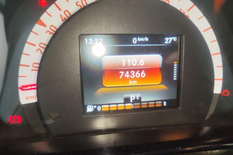 Used smart fortwo 2015 1.0L 52 kW Hardtop Passion Edition Odometer Close Up