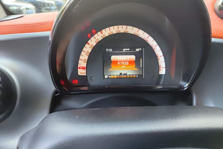 Used smart fortwo 2015 1.0L 52 kW Hardtop Passion Edition Odometer Close Up