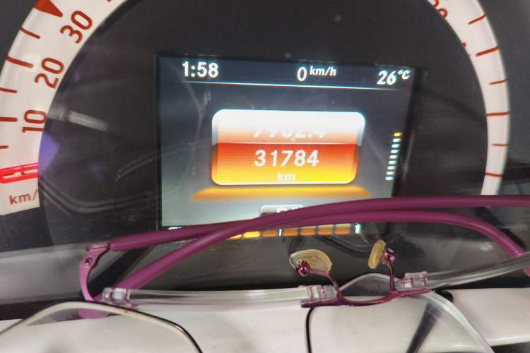 Used smart fortwo 2015 1.0L 52 kW Hardtop Passion Edition Odometer Close Up