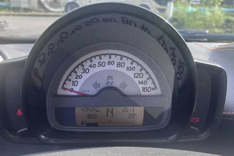 Used smart fortwo 2015 1.0 MHD Spark Special Edition Odometer Close Up