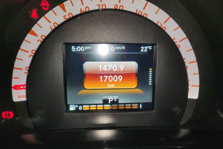 Used smart fortwo 2015 1.0L 52 kW Hardtop Passion Edition Odometer Close Up
