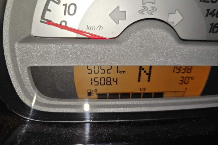 Used smart fortwo 2015 1.0 MHD Spark Special Edition Odometer Close Up